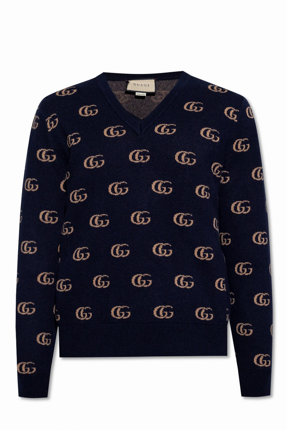 NAVY BLUE Sweater with logo