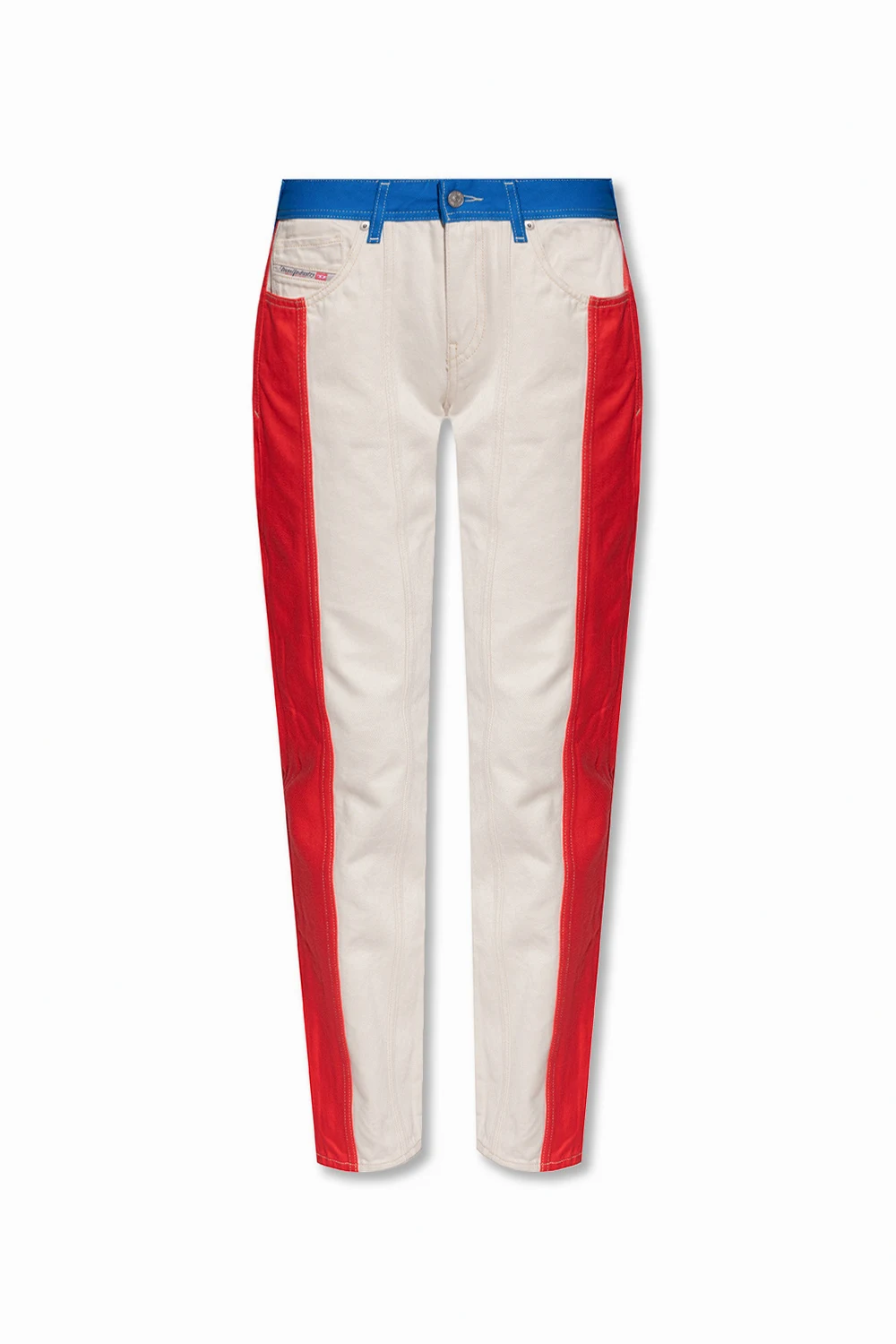 cream ‘2002’ low rise jeans