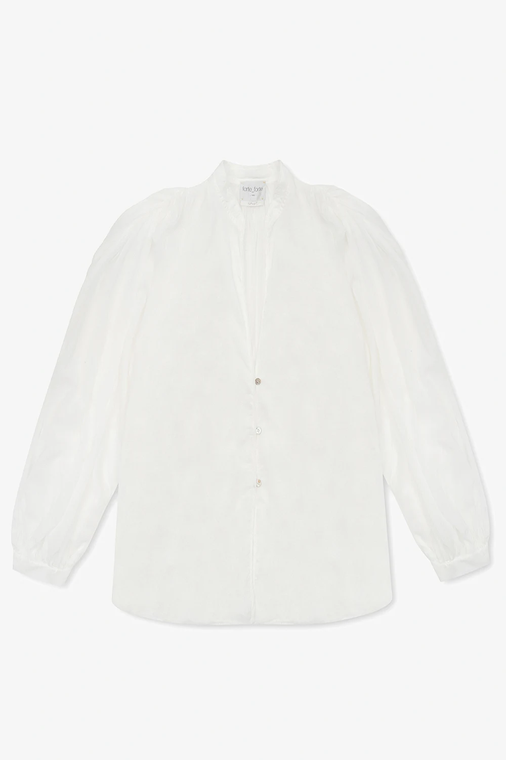 Shirt with puff sleeves