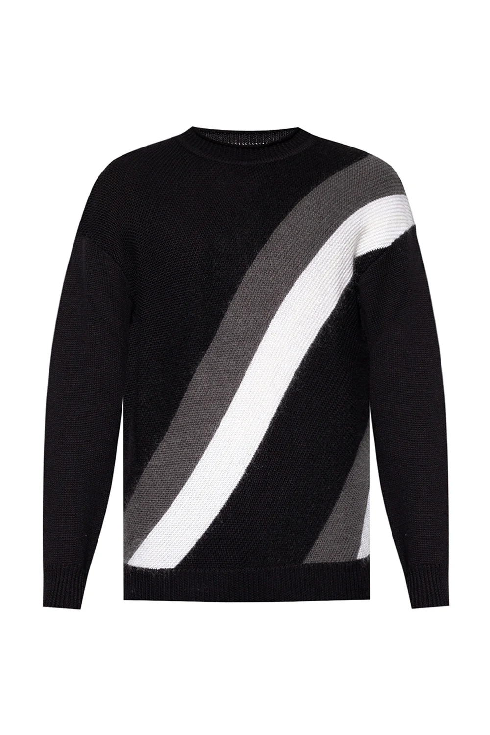 BLACK Sweater with stripes