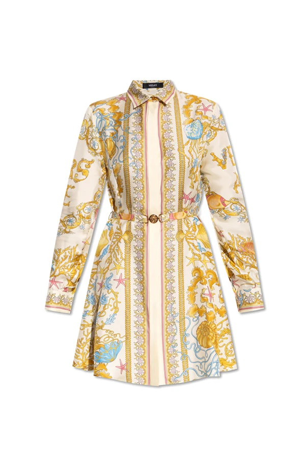 MEHRFARBIG Kleid mit „Underwater Barocco“-Print