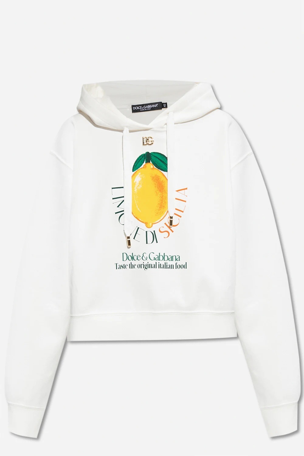 WHITE Short hoodie