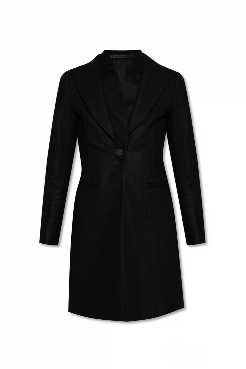 BLACK ‘Lyris’ wool coat