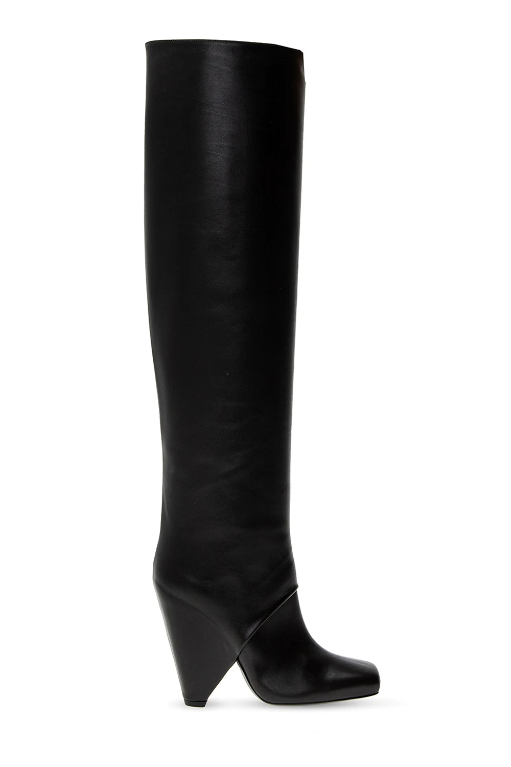 Heeled knee-high boots