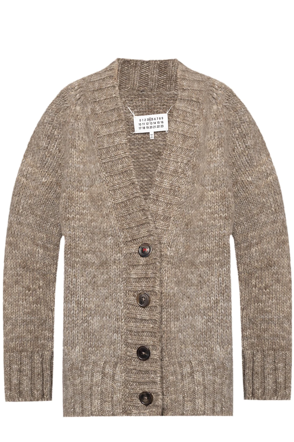 Rib-knit cardigan