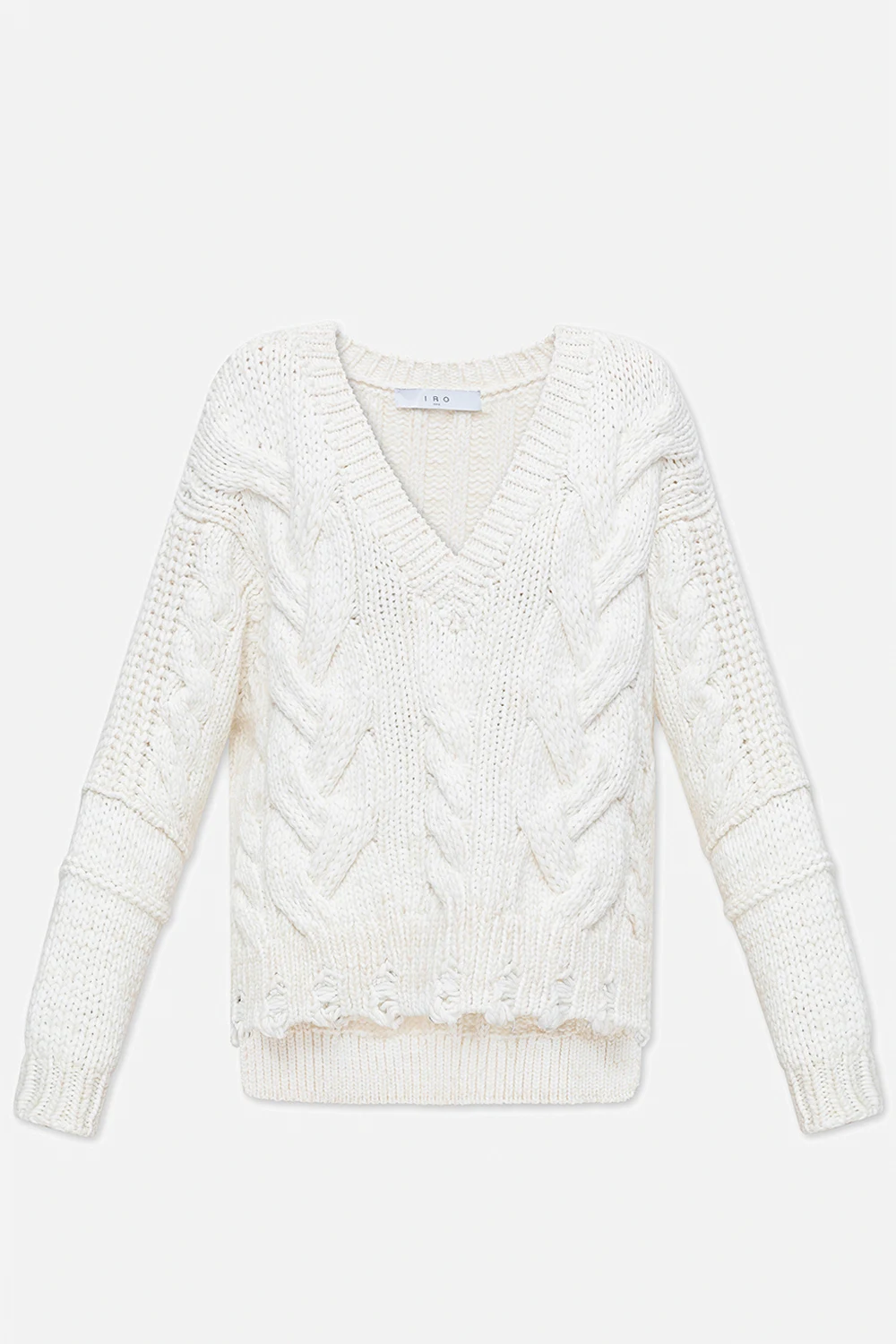 Sweter z efektem znoszenia