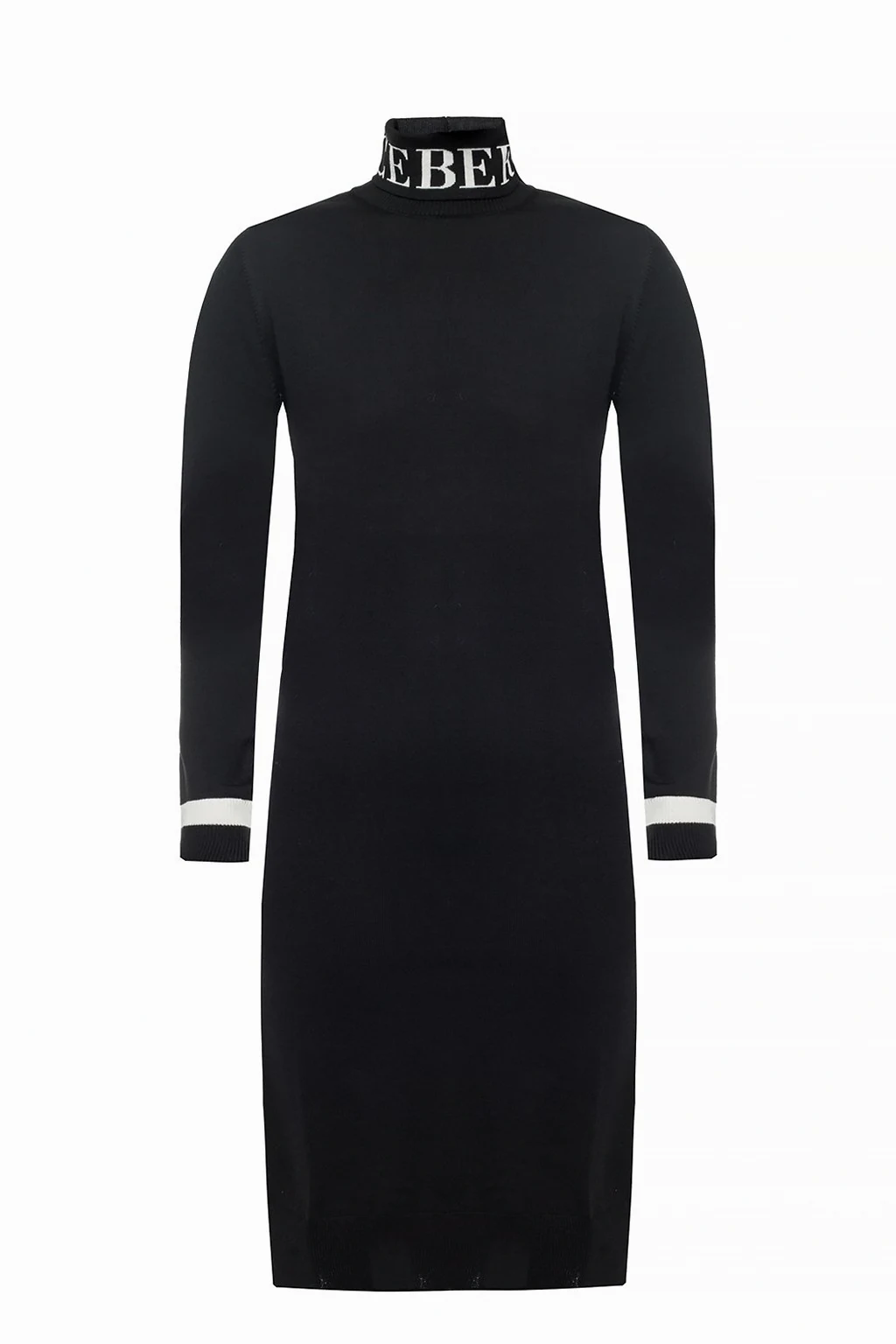 Wool dress with turtleneck sweater