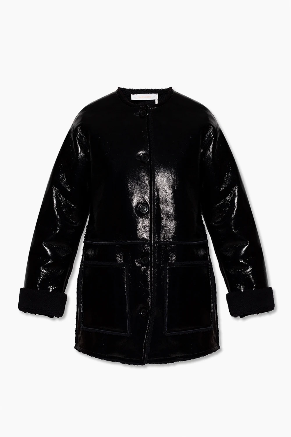 Leather coat
