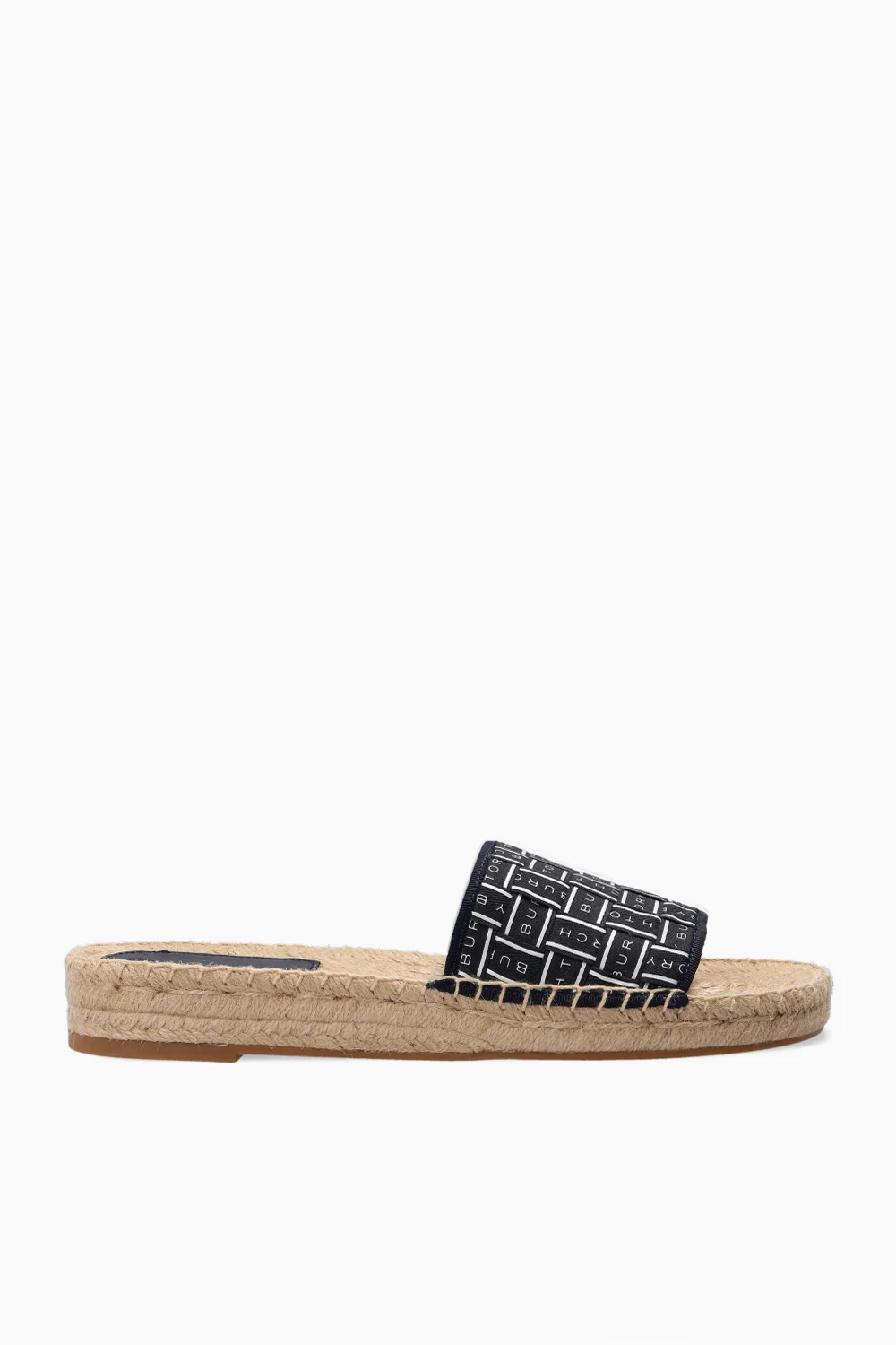 BLACK ‘Tory’ woven slides