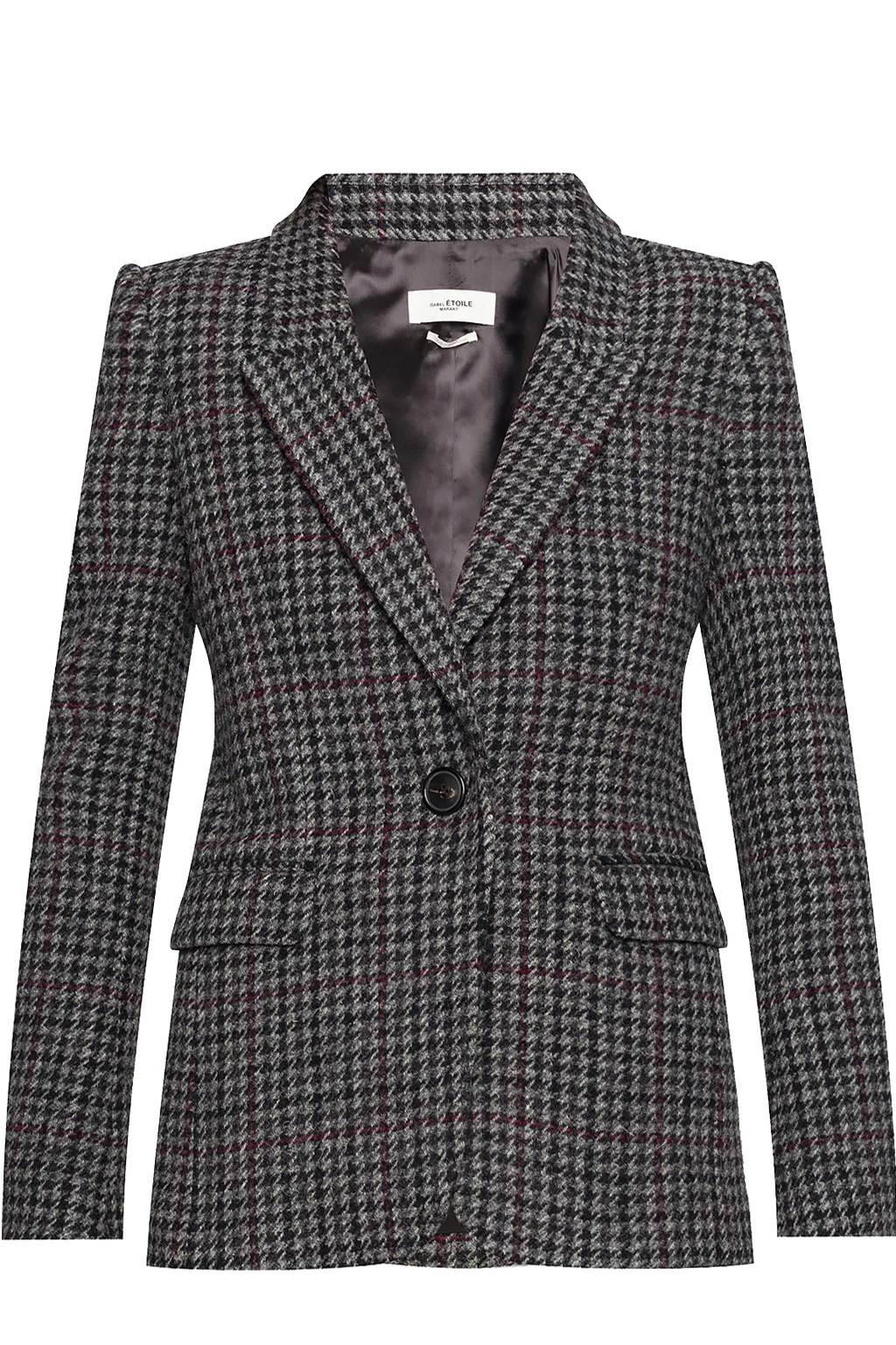 Checked blazer