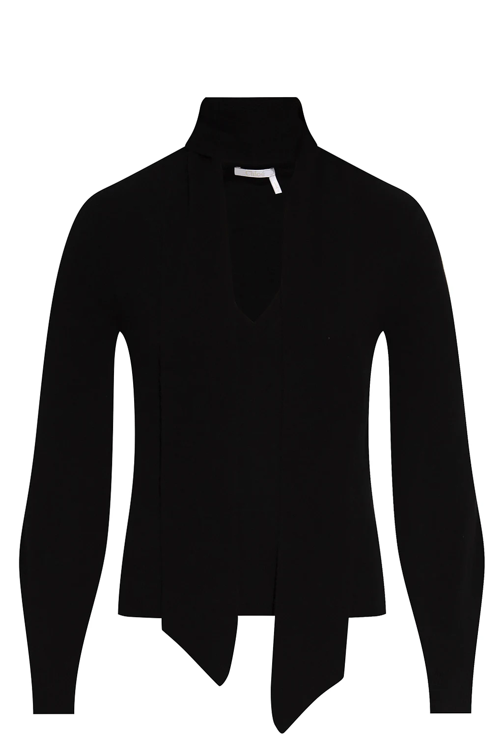 Cashmere sweater with scarf