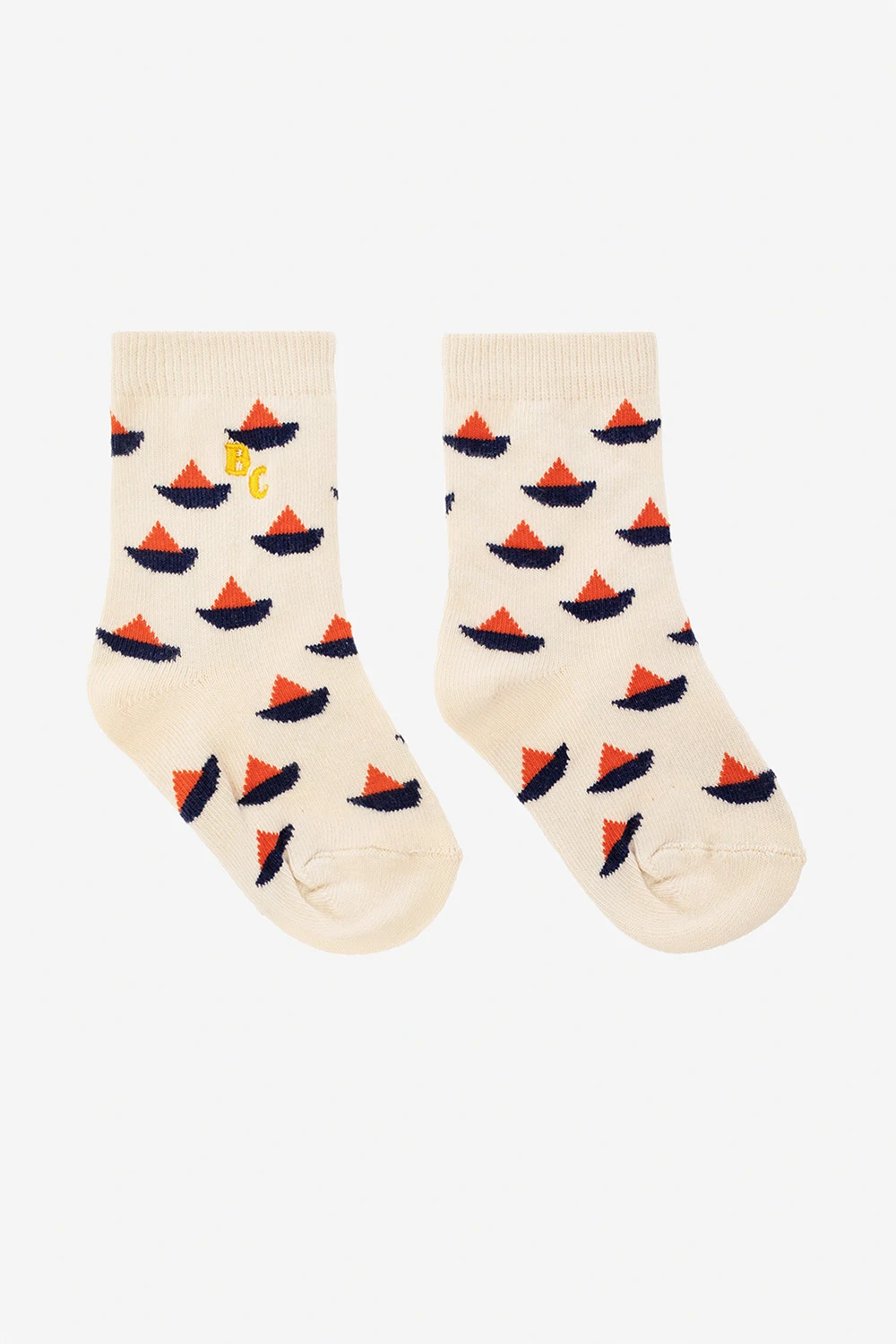 cream Socks with logo