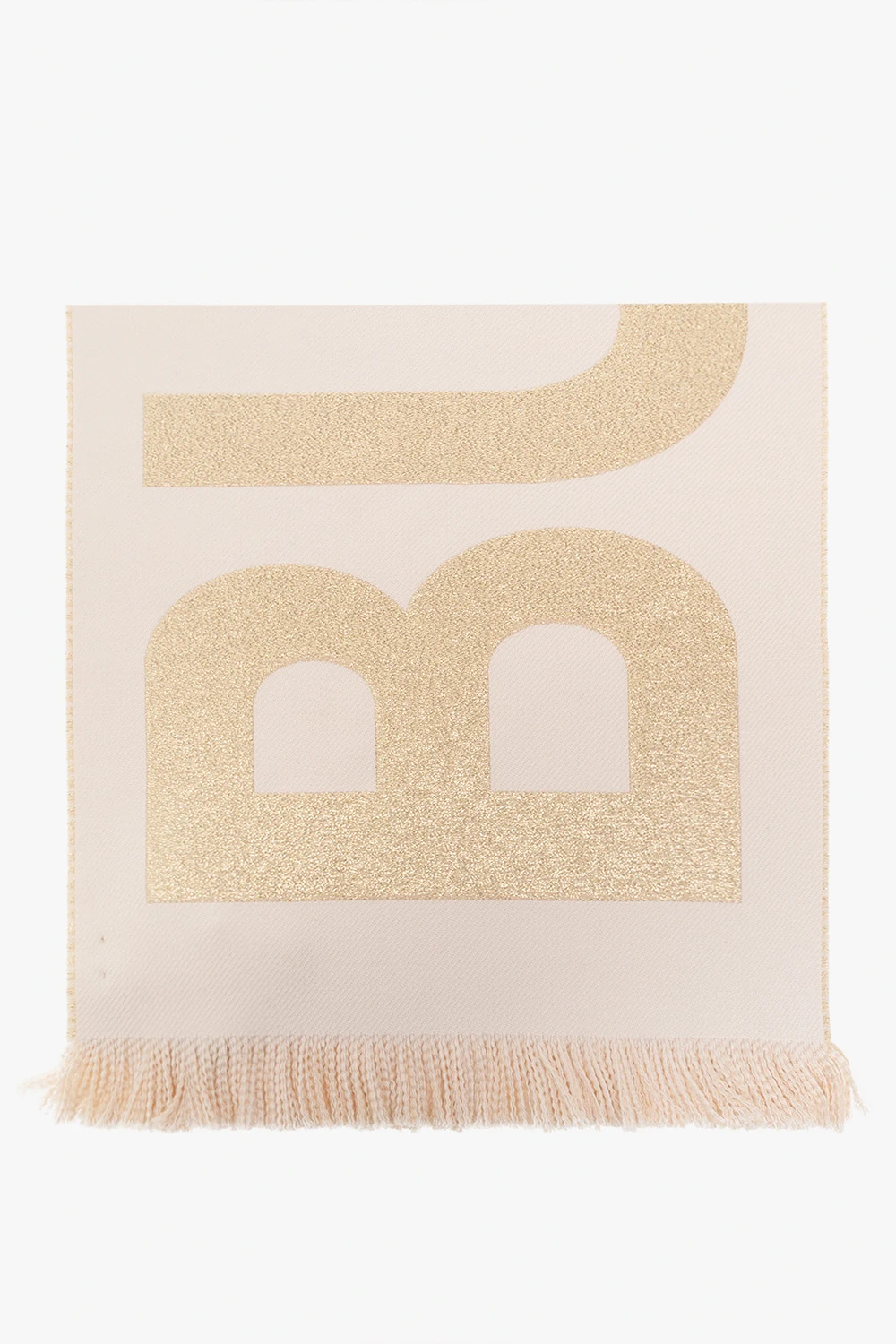 Wool scarf with logo