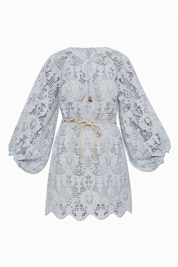 HELLBLAU Durchbrochenes Kleid