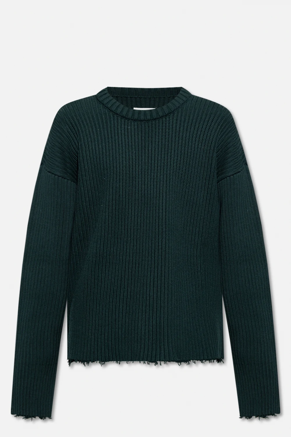 Sweter z surowym wykończeniem