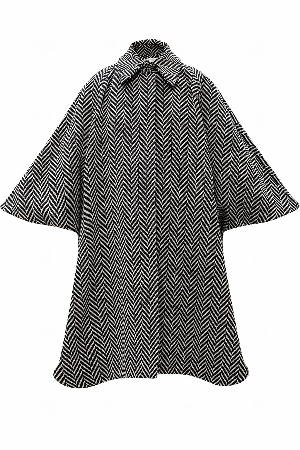 BLACK Patterned coat