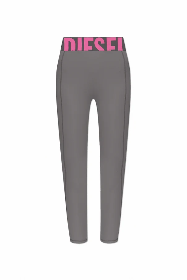 GRAU Leggings mit Logo