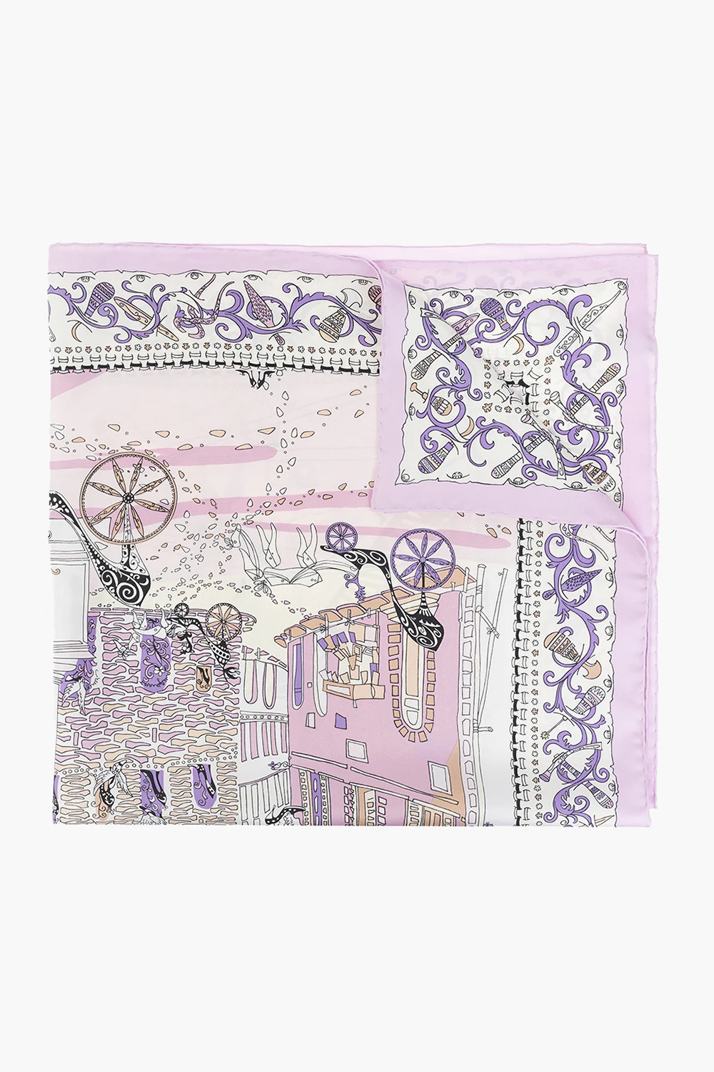 PINK Silk scarf