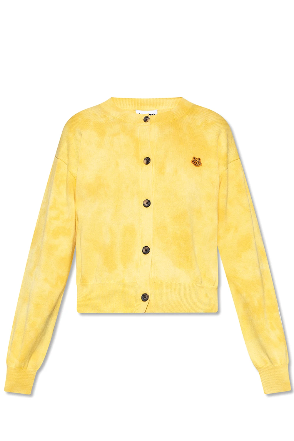 Patched cotton cardigan