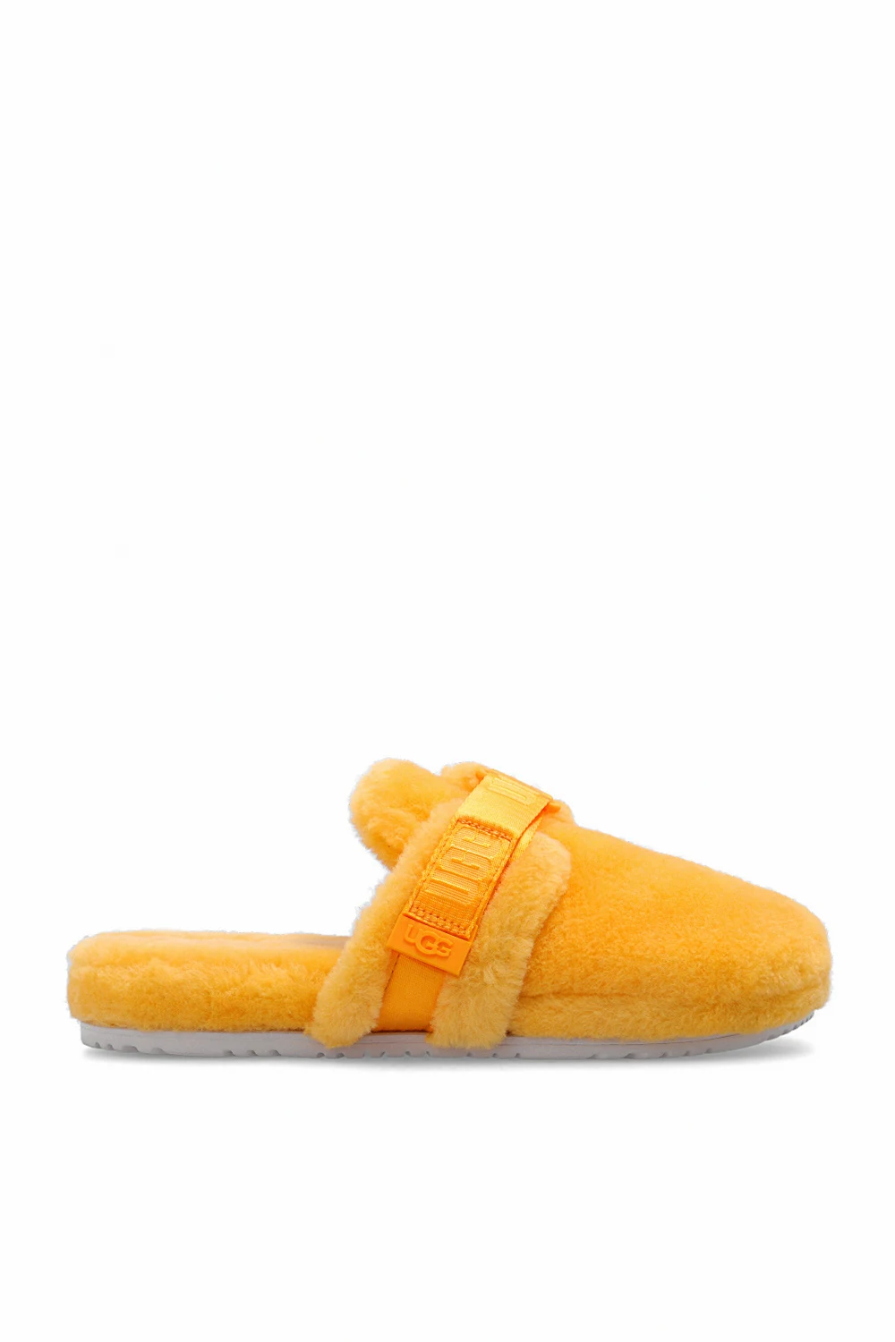 YELLOW  ‘Fluff It’ wool slides
