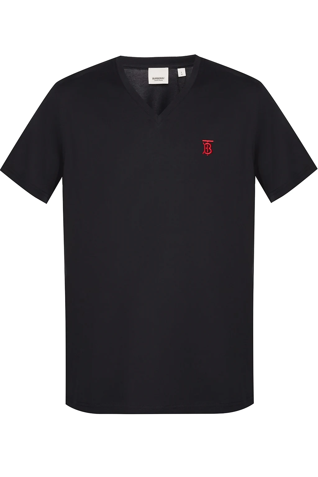 T-shirt z dekoltem w serek