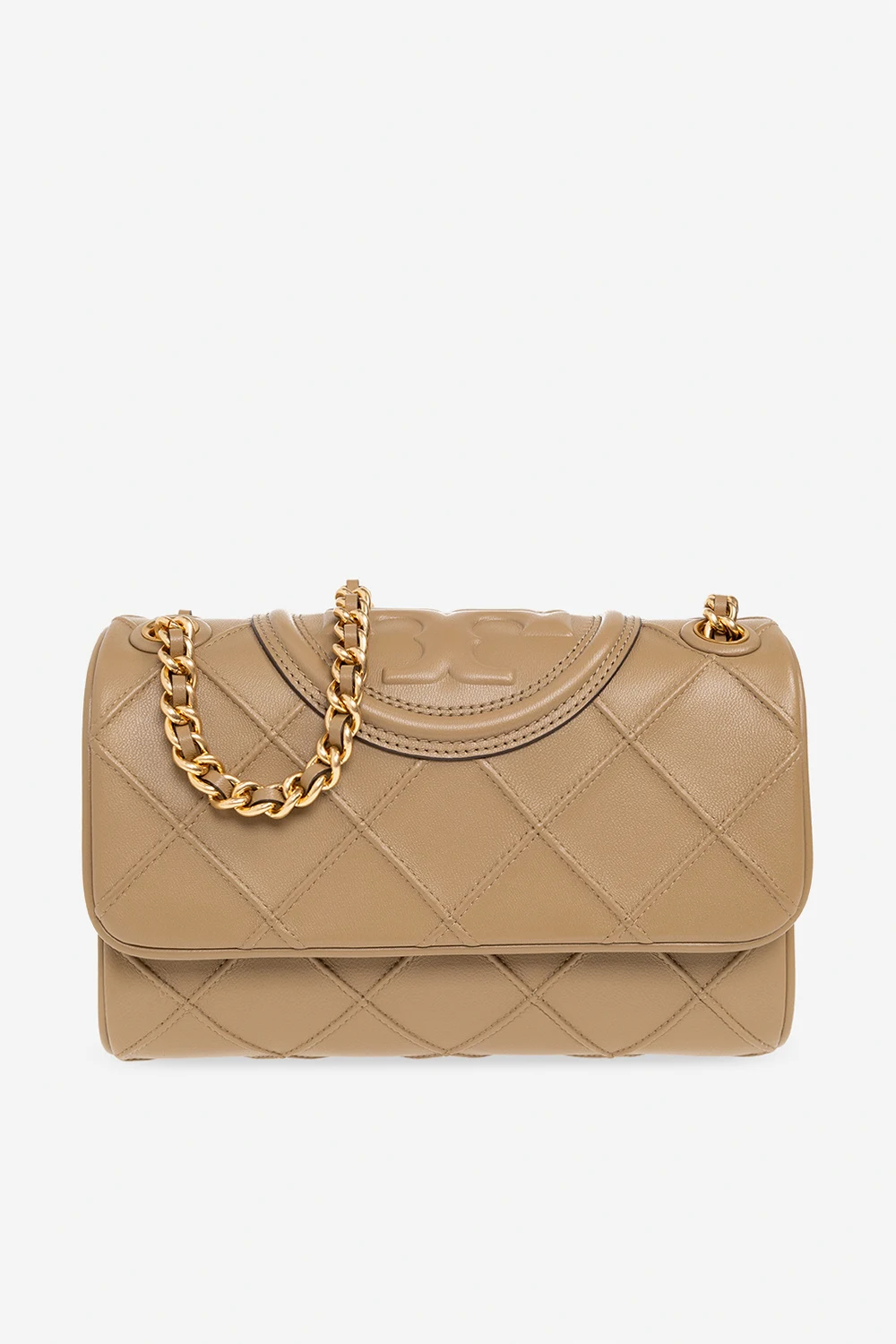 beige ‘Fleming Soft Small’ shoulder bag