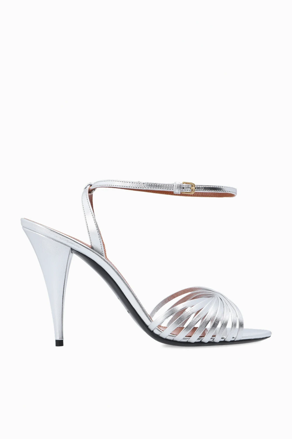 Leather heeled sandals