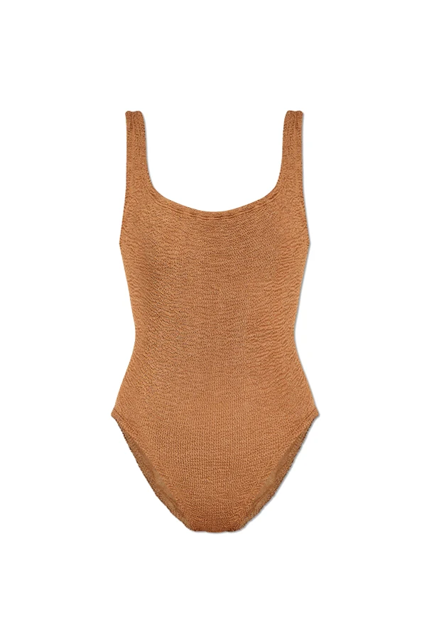 BROWN One-piece swimsuit "Square"