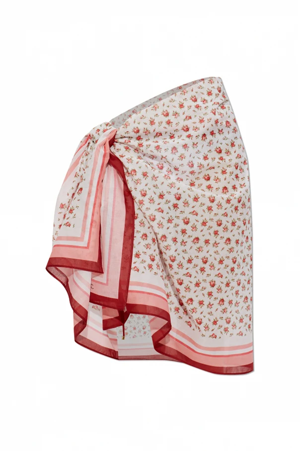 MEHRFARBIG Pareo mit Blumenmotiv