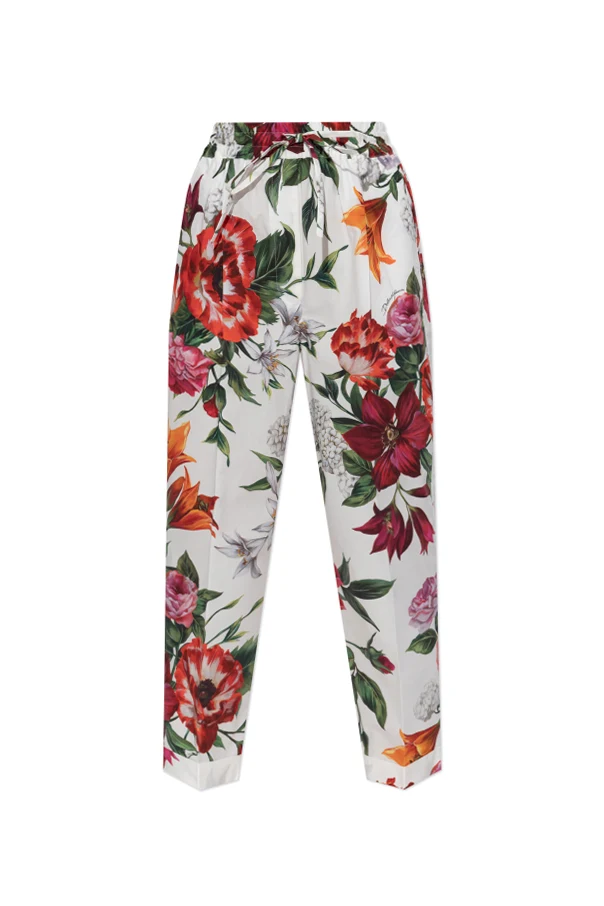 MEHRFARBIG Hose mit Blumenmuster