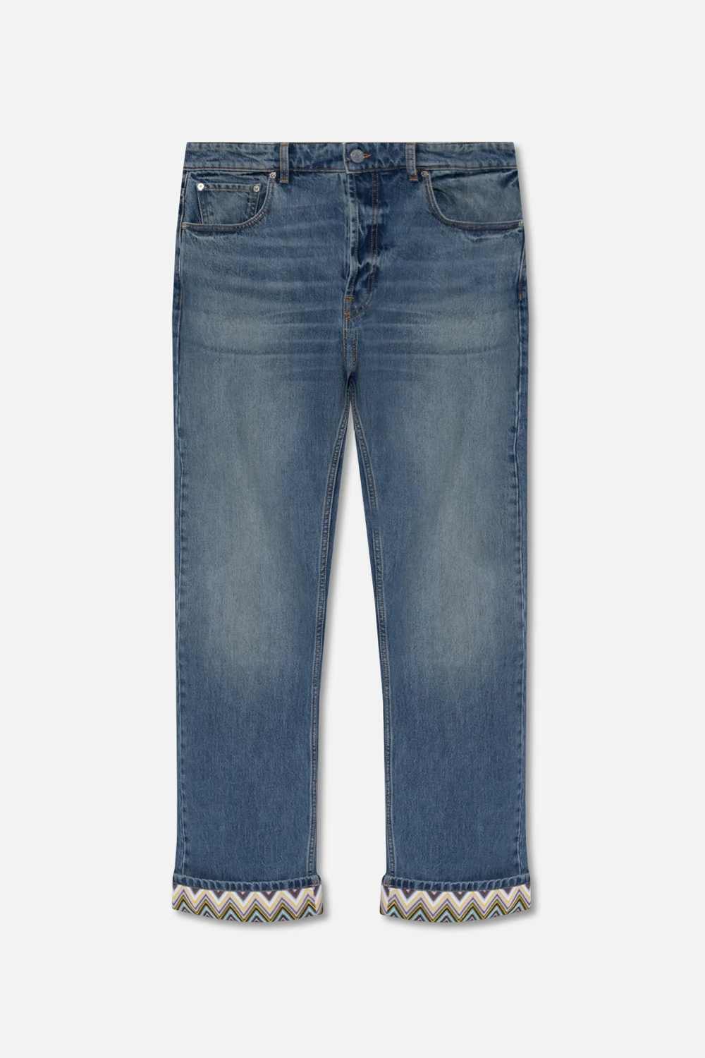 Jeans with straight legs