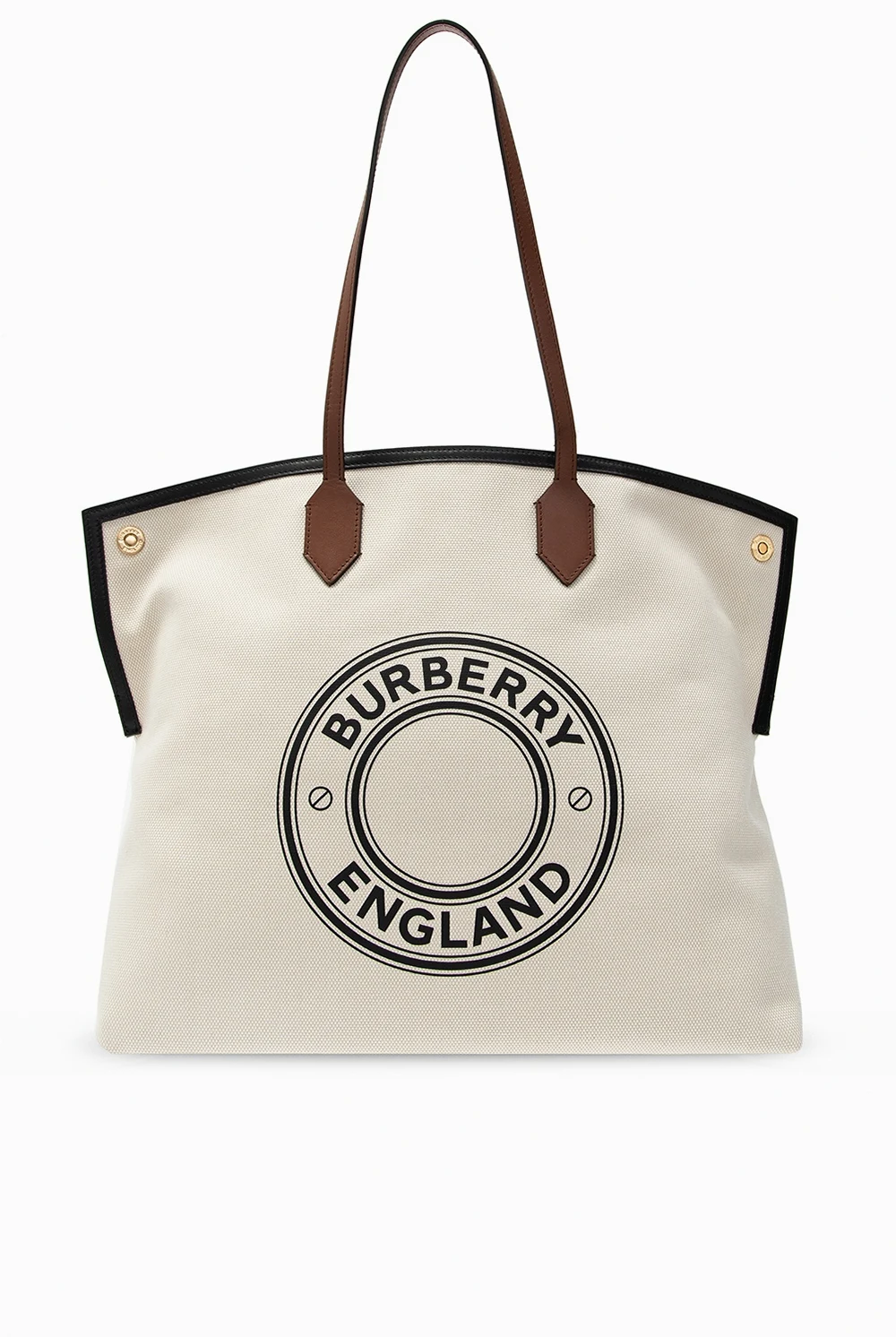 cream Branded shoulder bag