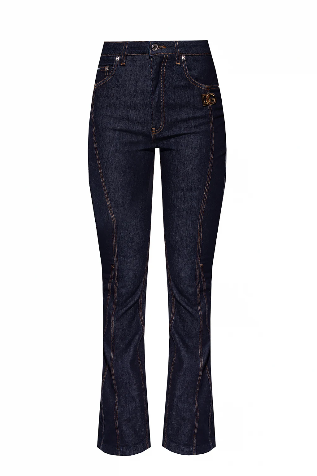 NAVY BLUE High-waisted jeans