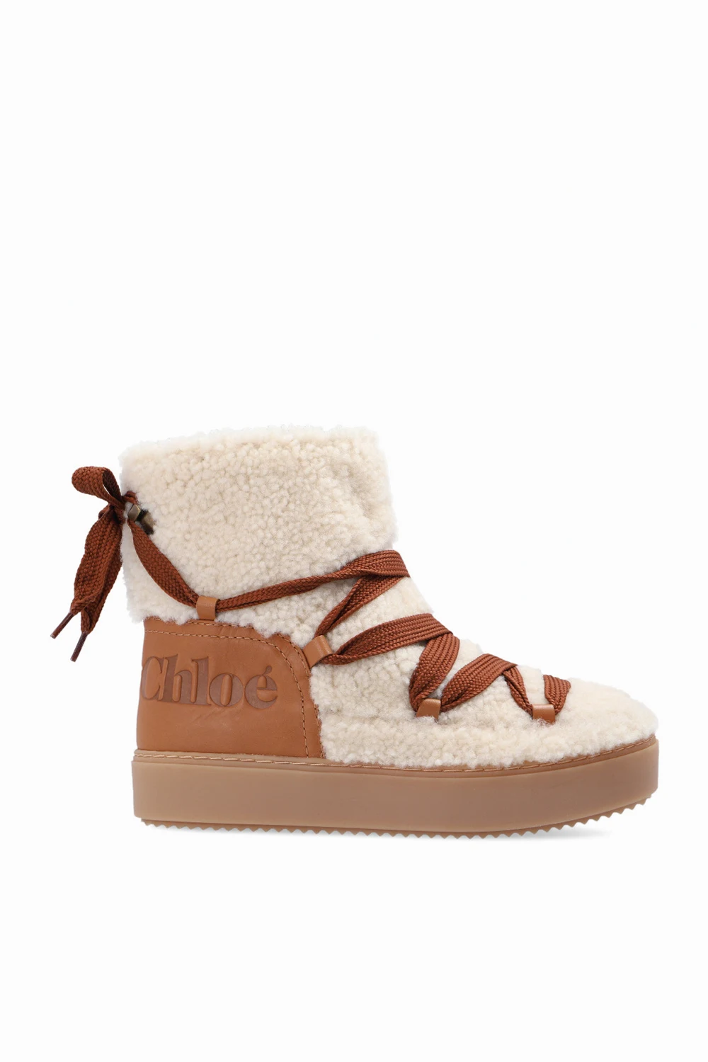 cream 'Mary' snow boots