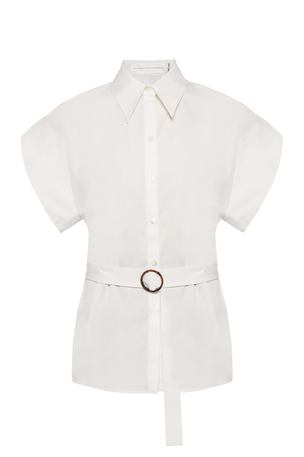 Belted waist shirt