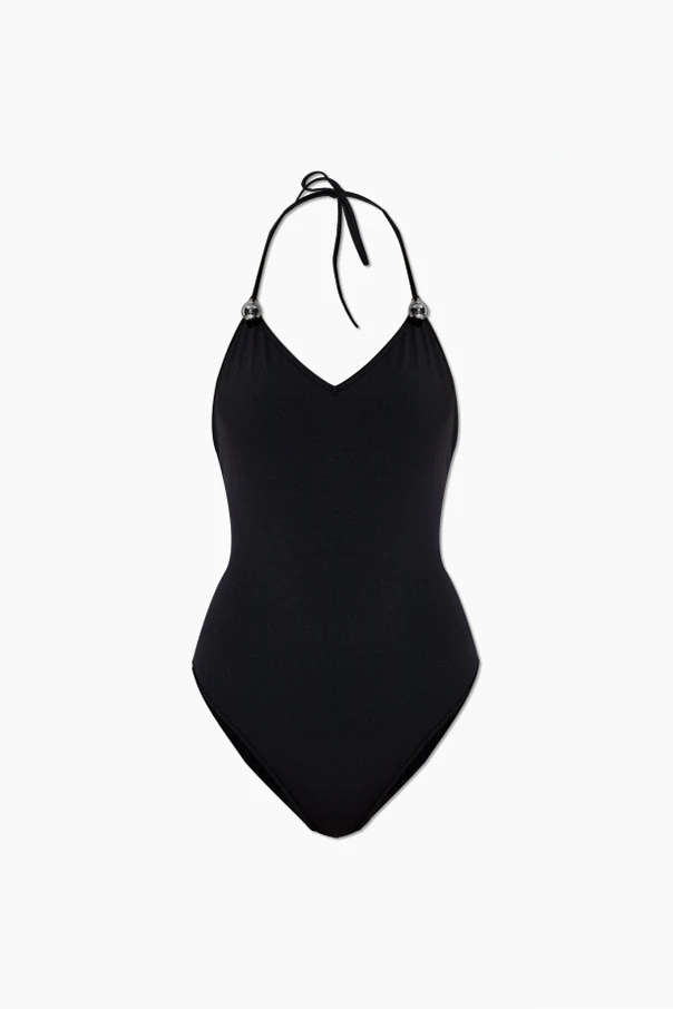SCHWARZ Einteiliger Badeanzug