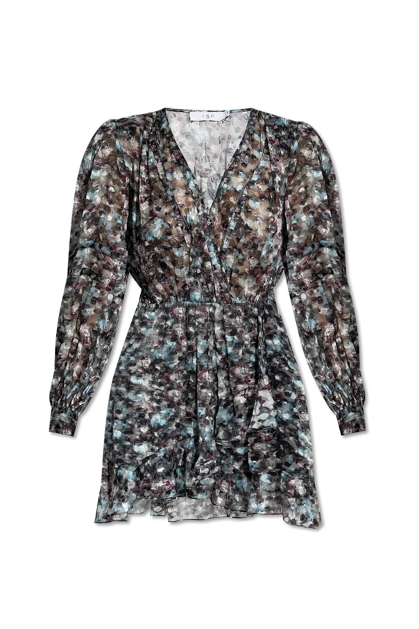 SCHWARZ Kleid mit Blumenmuster „Risli“