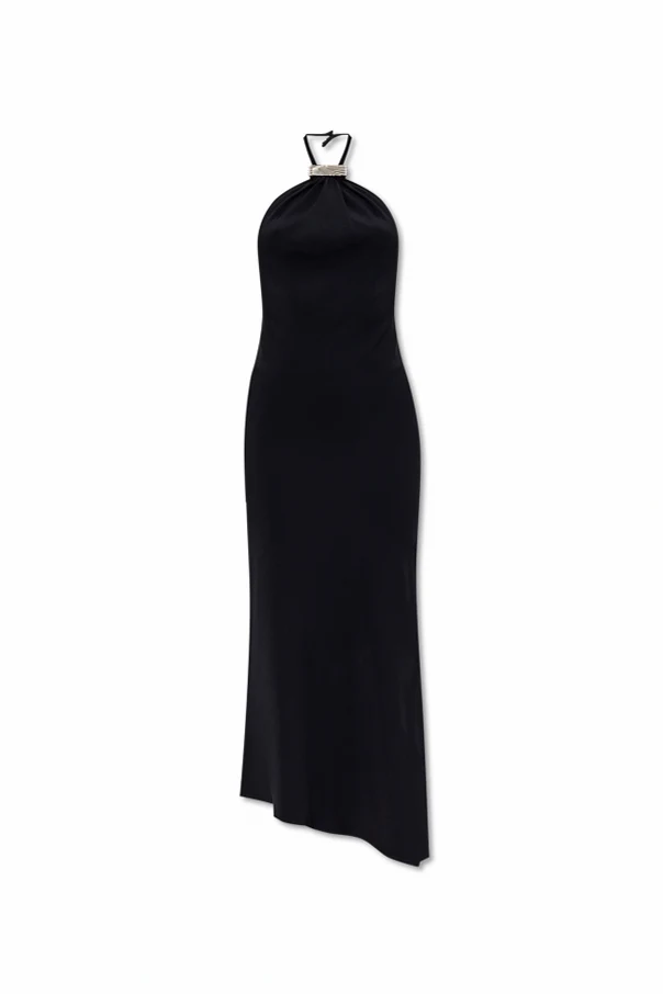 SCHWARZ Kleid mit Applikation