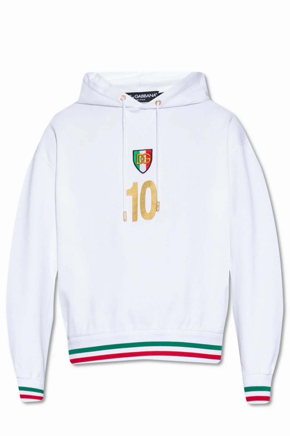 WHITE Cotton hoodie