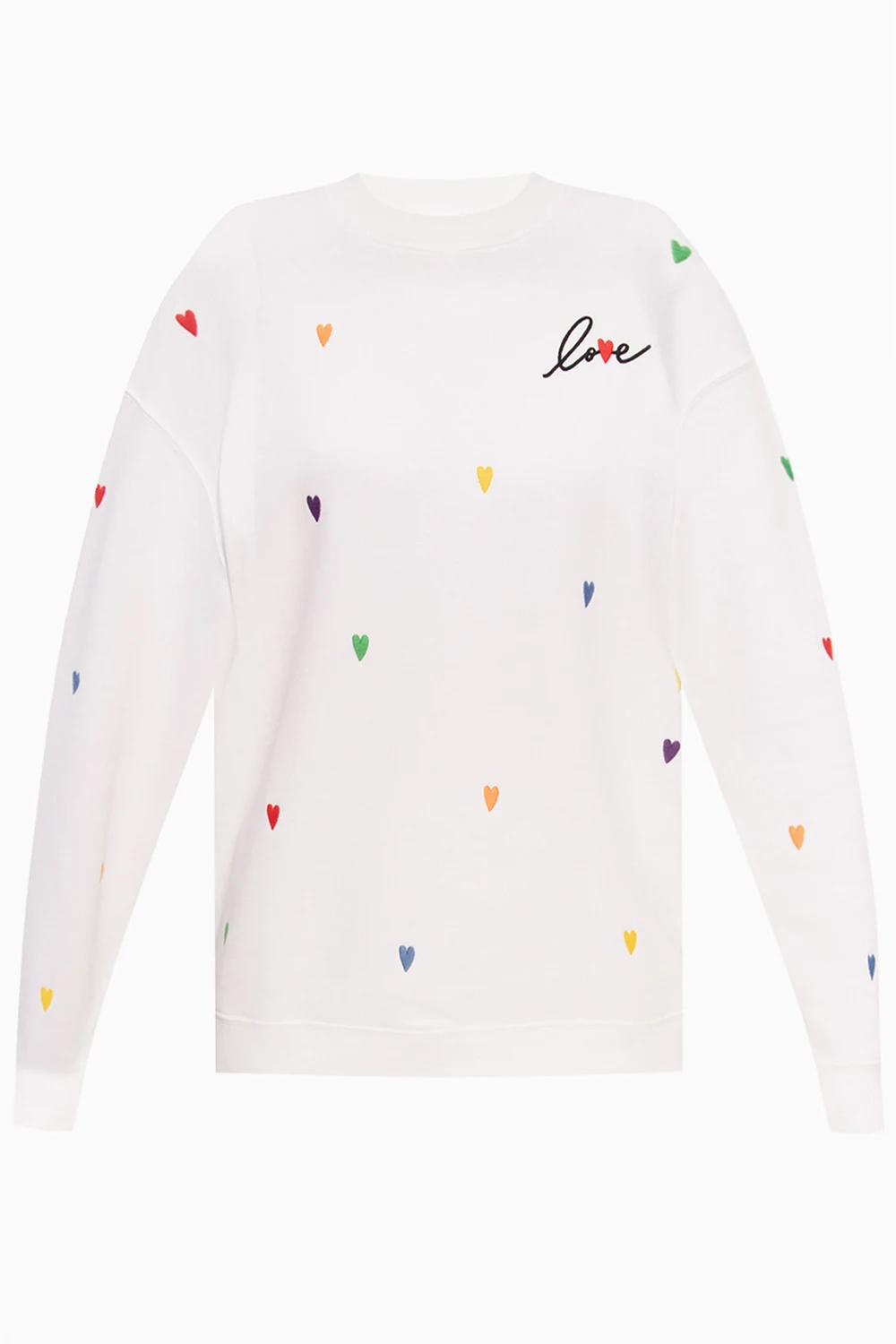 WHITE Embroidered sweatshirt