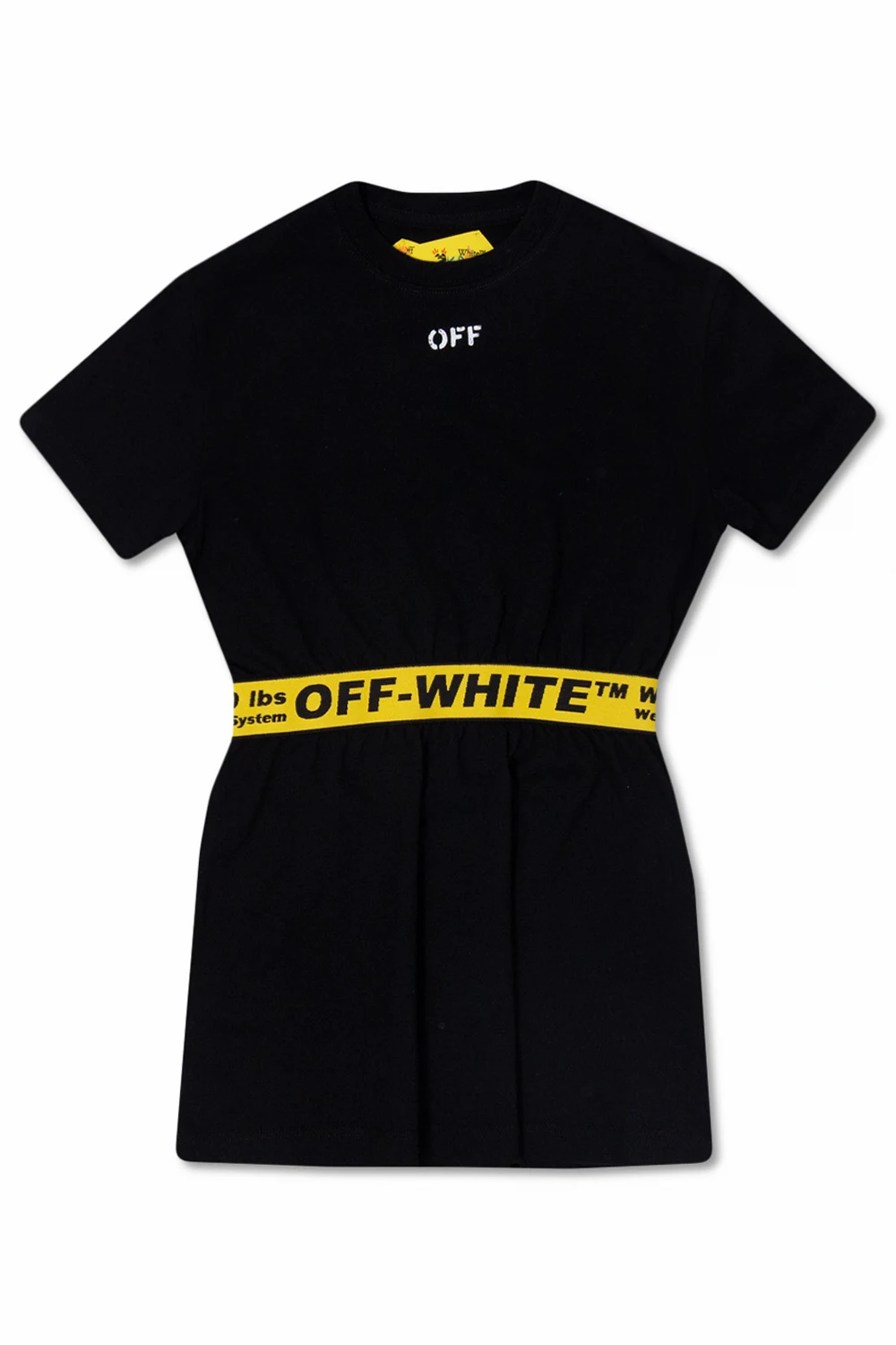 BLACK Dress with short sleeves