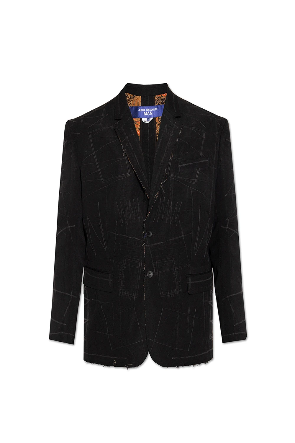 BLACK Blazer with stitching details