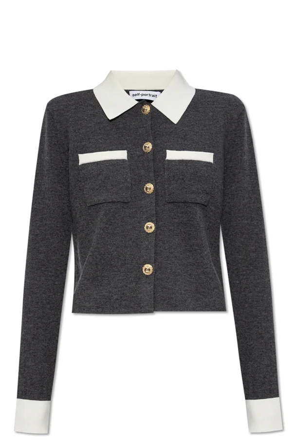 SZARY Kardigan z guzikami