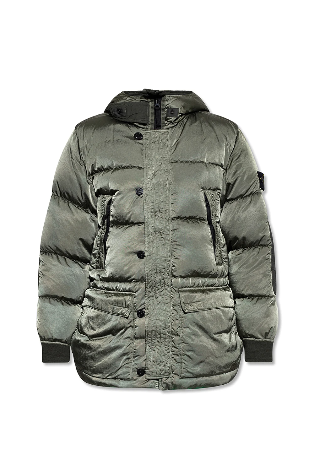 Hooded down jacket