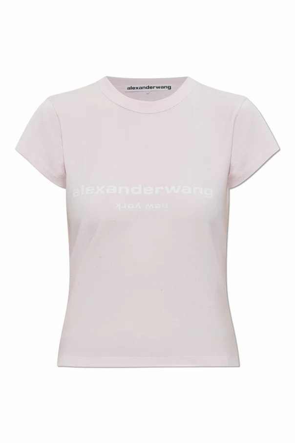BIAŁY  T-shirt z nadrukowanym logo
