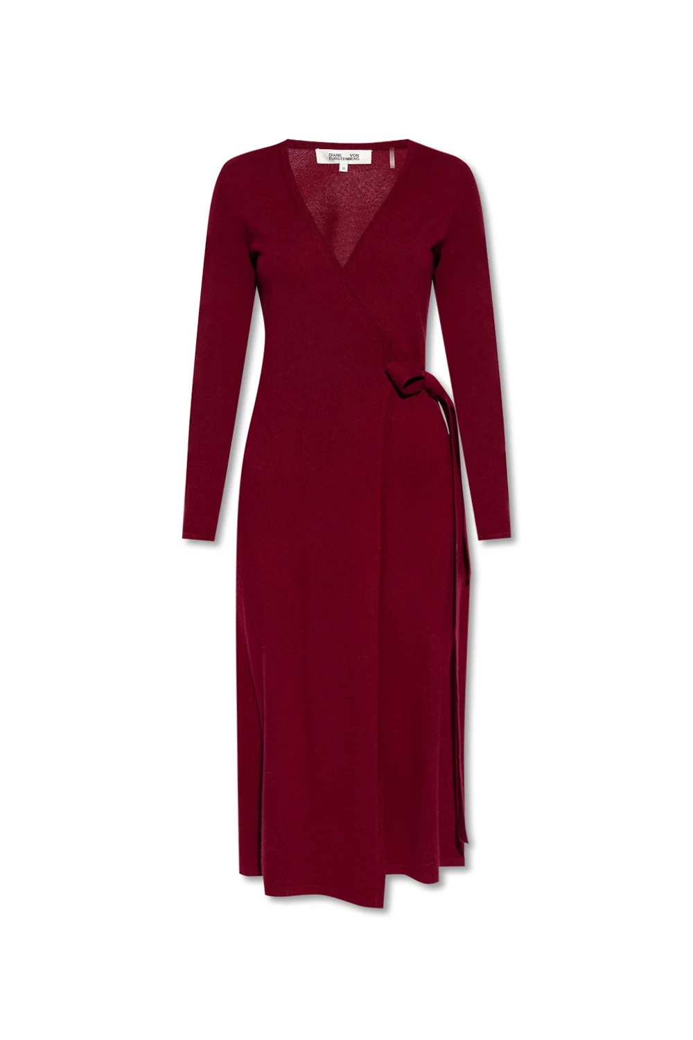 BURGUNDY Wool dress