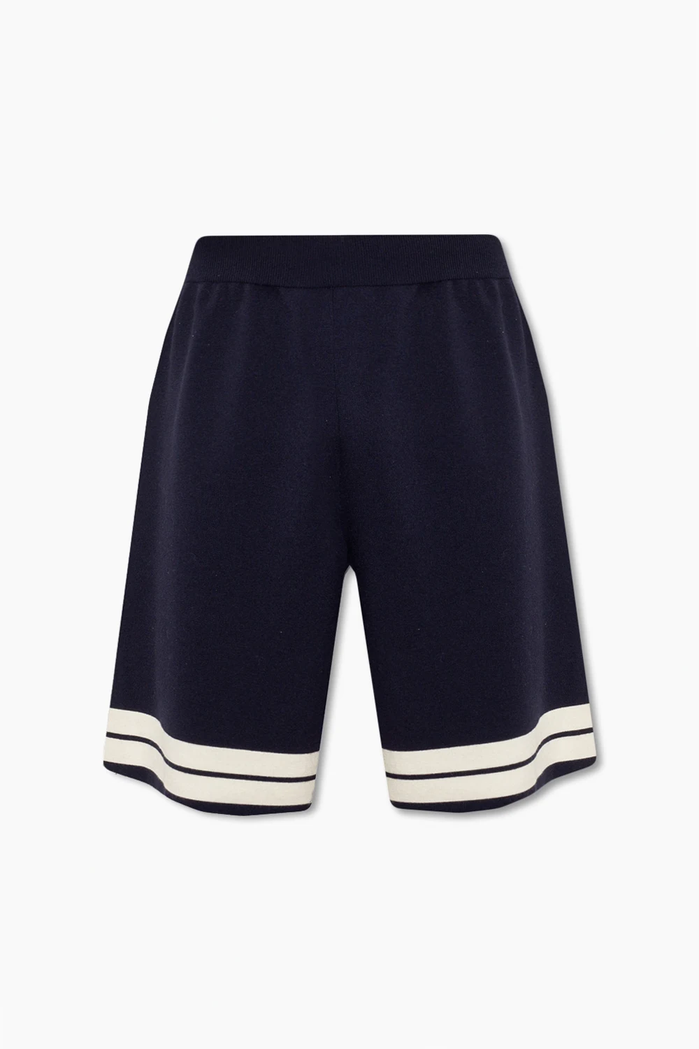 NAVY BLUE Wool shorts