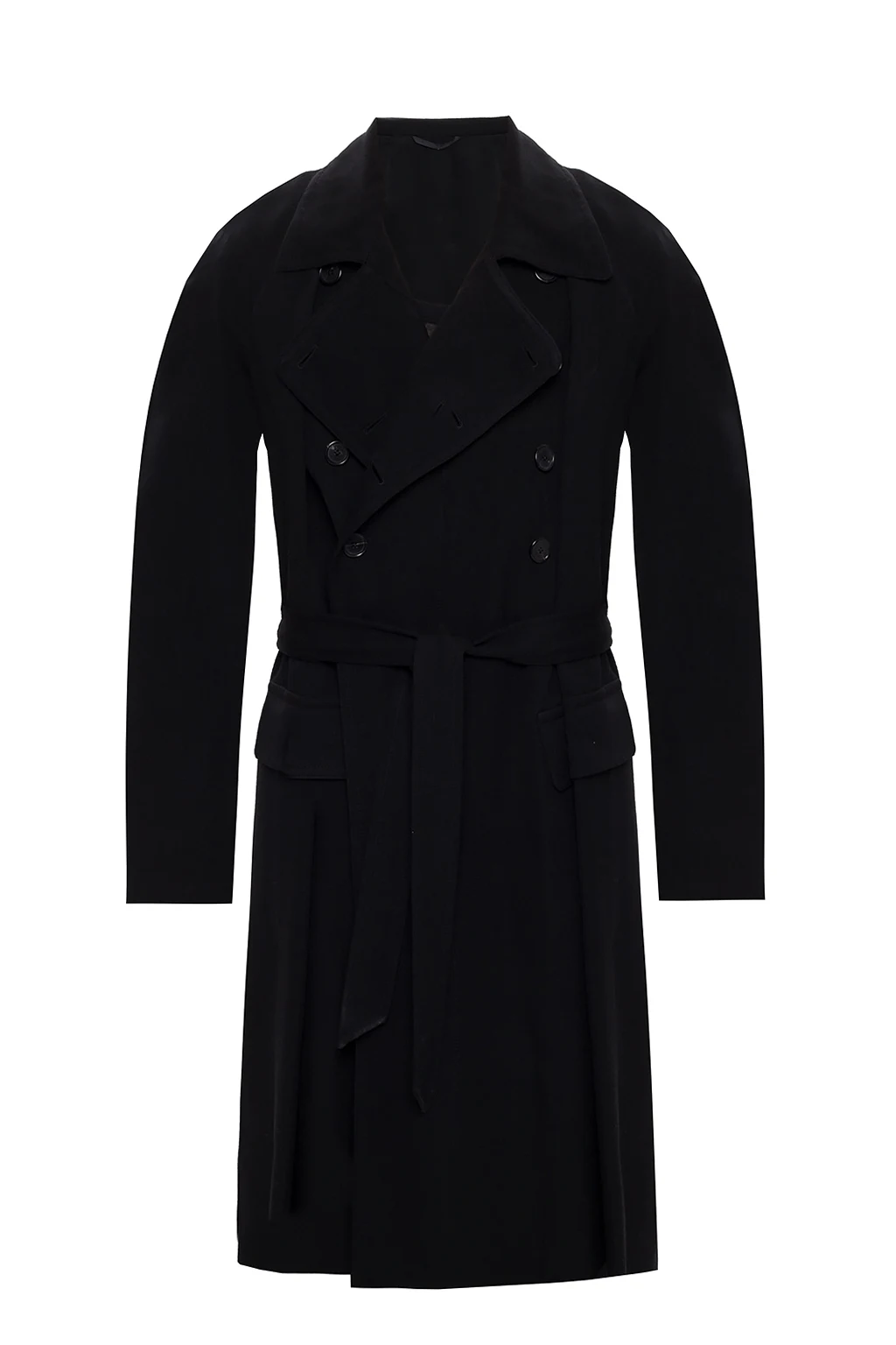 BLACK Coat with detachable front