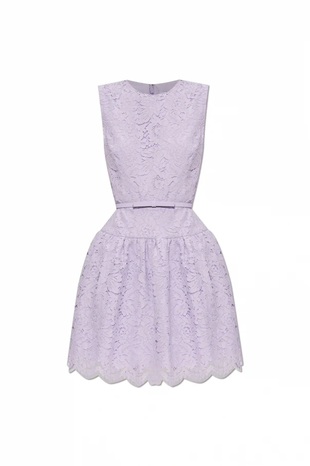 FIOLETOWY Koronkowa sukienka