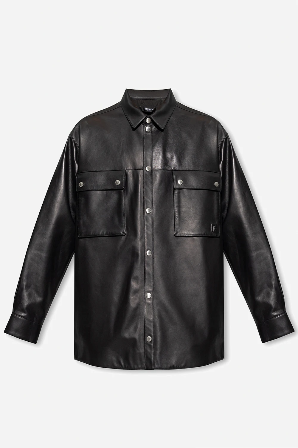 BLACK Leather shirt